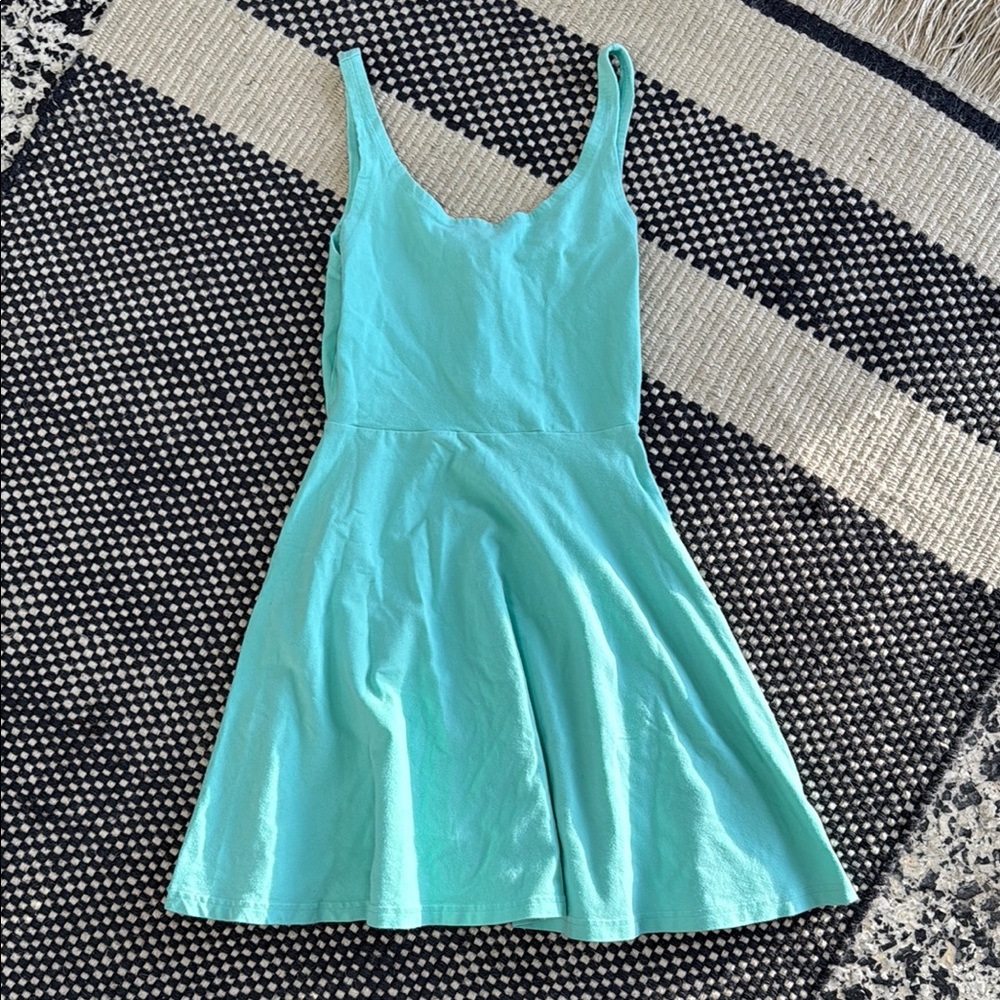 Aqua Sleeveless Dress